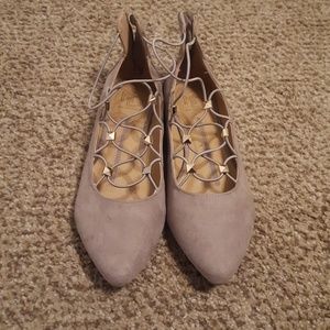 New direction taupe flats